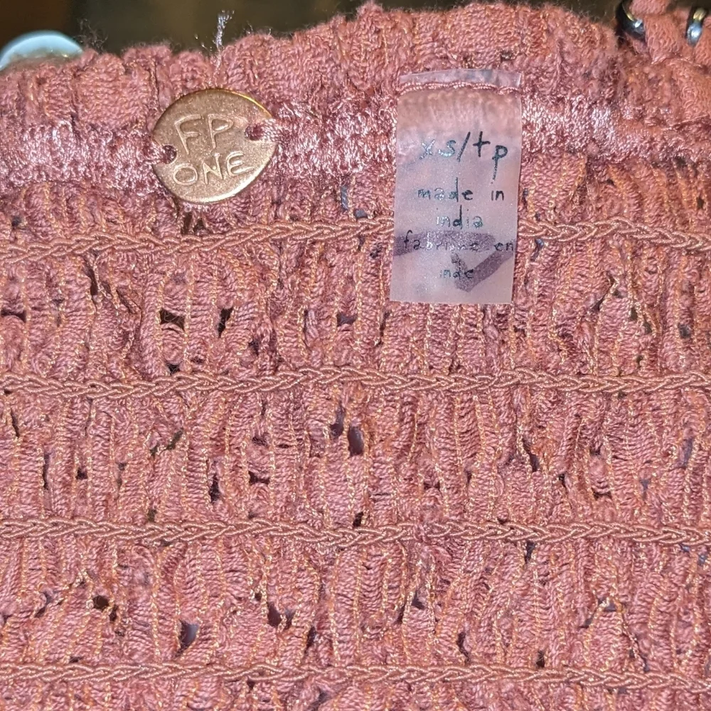 Free People NWOT Adella Lace Bralette in Rusty Pink sz XS​​ - Picture 12 of 14